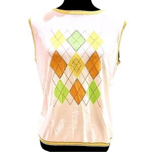 ESCADA vintage preppy sweater 💚💛🧡